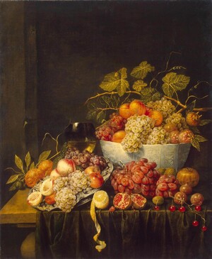 «Натюрморт с виноградом» Утрехт Адриан ван,1640 гг.